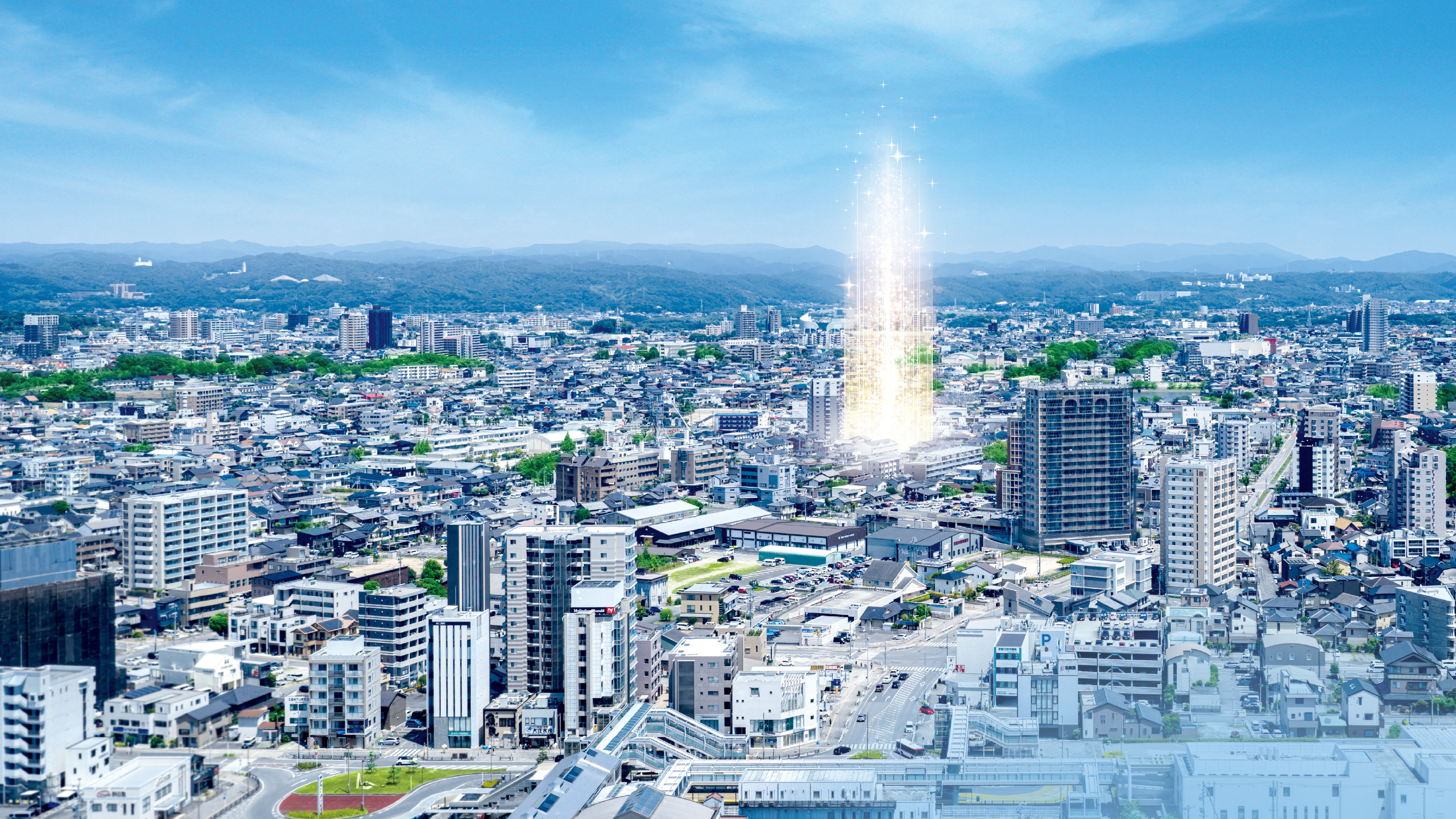 現地周辺の航空写真